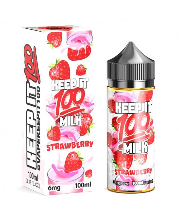 Keep it 100 - Strawberry Milk  100ml