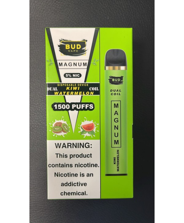 Bud Vape Magnum [Dual Coil] - 1500 Puffs - Kiwi Watermelon