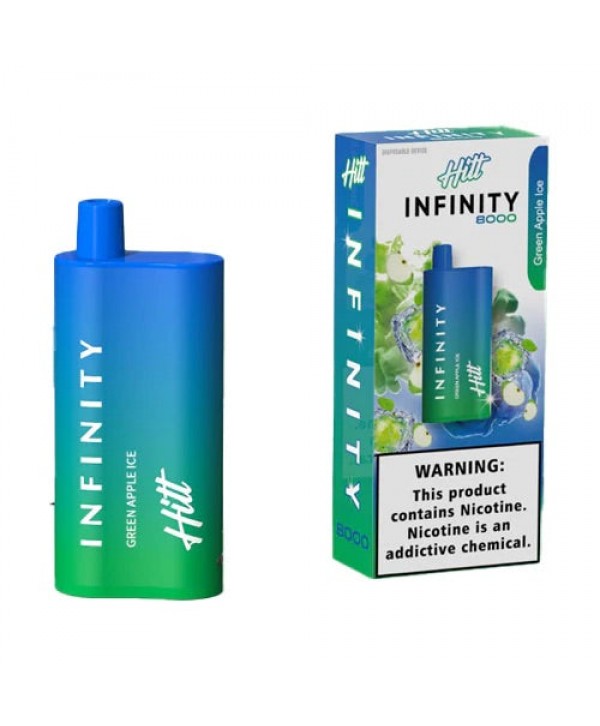 Hitt Infinity Disposable - Green Apple Ice [8000 puffs]