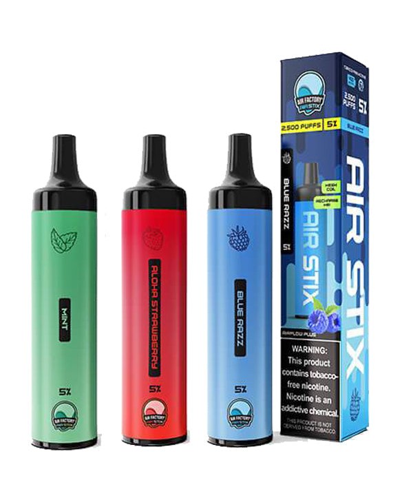 Air Stix Disposables by Air Factory - Blue Razz Iced [2500 puffs]