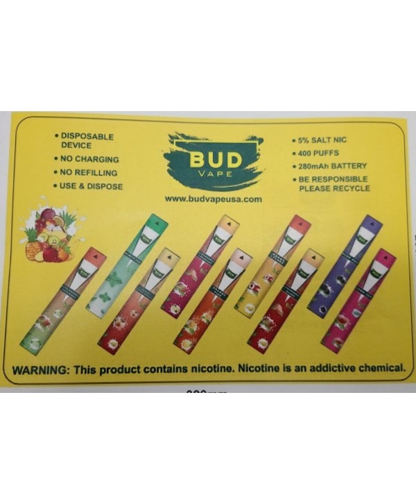 Bud Vape Disposables - Strawberry Banana [CLEARANCE]