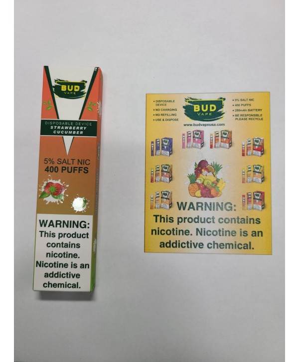 Bud Vape Disposables - Strawberry Cucumber [CLEARANCE]