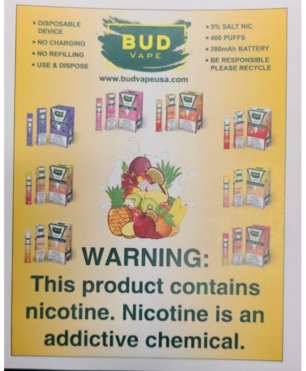 Bud Vape Disposables - Strawberry Cucumber [CLEARANCE]