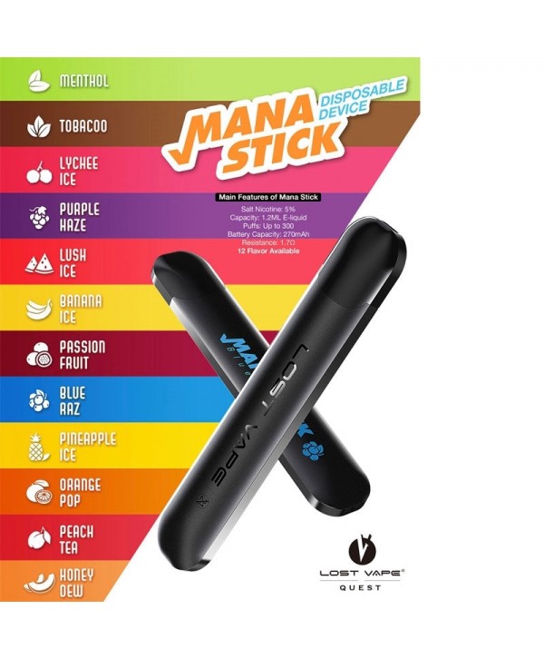 Lost Vape Mana Stick Disposable - Lychee Ice [CLEARANCE]