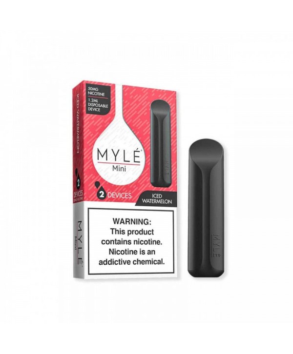 MYLE Mini Disposable Device 5% (2 pack) - Iced Watermelon