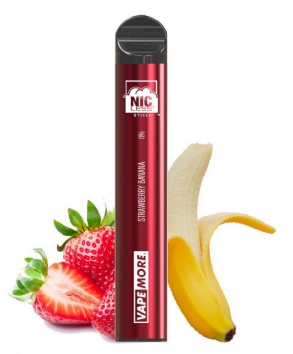 Nicless Stick Disposable - 0% NIC FREE - Strawberry Banana