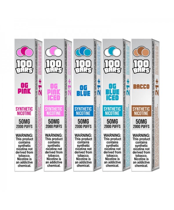 Keep It 100 Bars Disposable - OG Blue Iced [2000 puffs]
