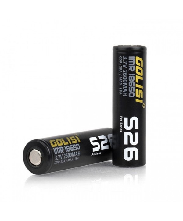 Golisi S26 - 18650 - 2600mAh Pro Series Batteries