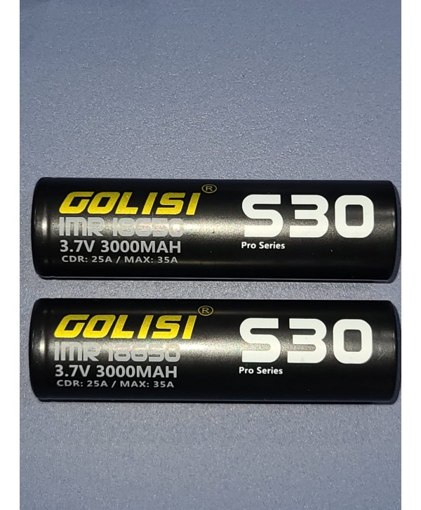 Golisi S30 - 18650 - 3000mAh Pro Series Batteries