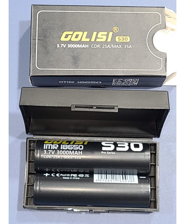 Golisi S30 - 18650 - 3000mAh Pro Series Batteries