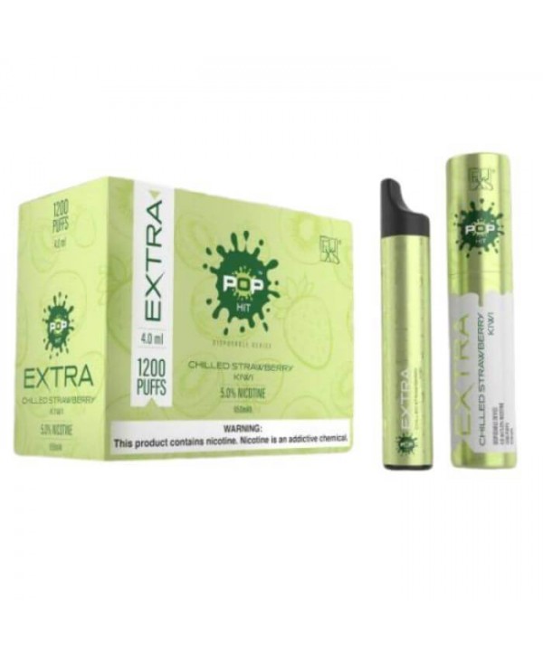 Pop Xtra Disposables 5% 1200 puffs - Chilled Strawberry Kiwi