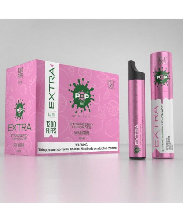 Pop Xtra Disposables 5% 1200 puffs - Strawberry Lemonade