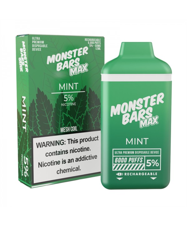 Monster Bars Max [6000 PUFFS] - Mint