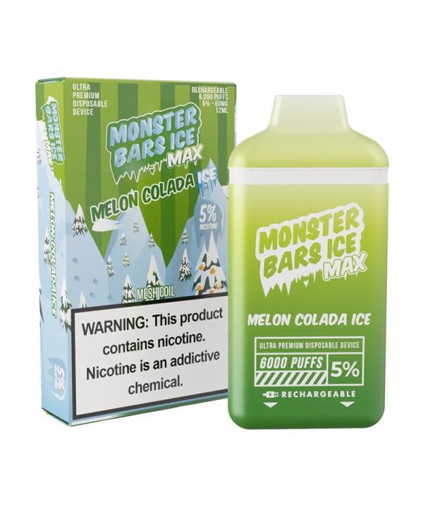 Monster Bars Max [6000 PUFFS] - Melon Colada Ice
