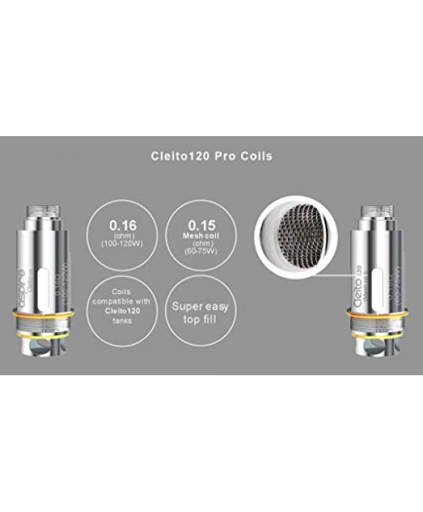 Aspire Cleito 120 Pro Mesh Replacement Coils