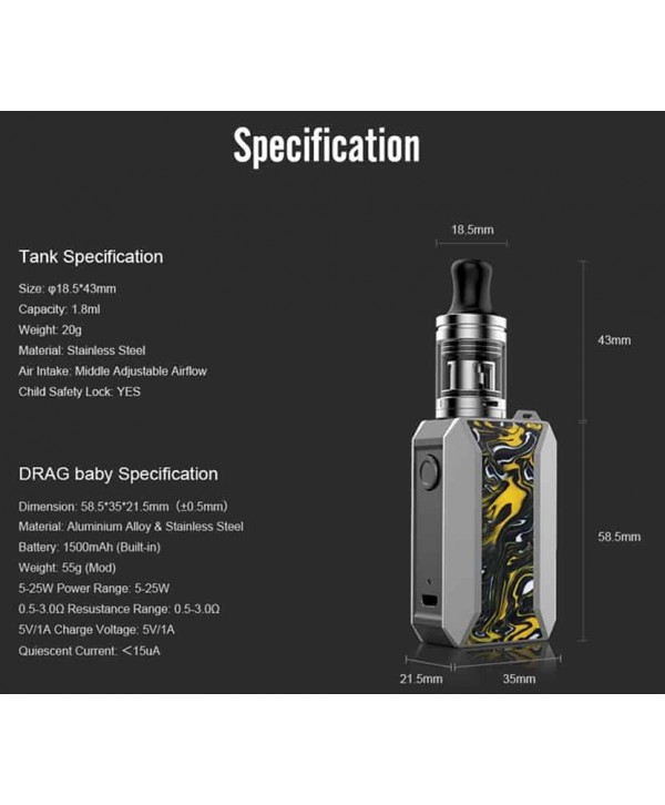 Voopoo Drag Baby Trio Starter Kit