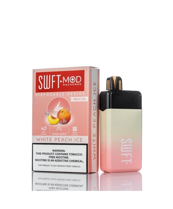 SWFT Mod Disposable Device [5000 puffs] - White Peach Ice