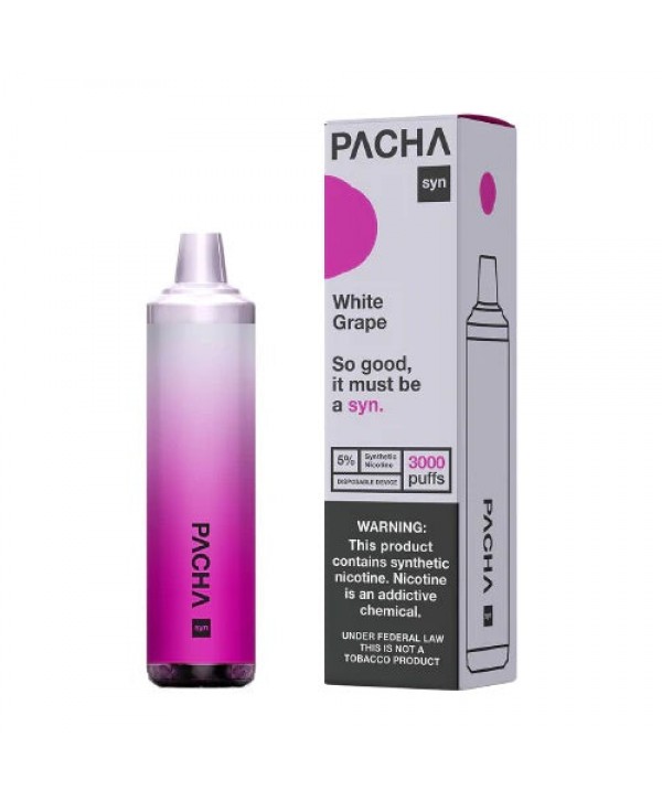 Pacha Syn Disposables by Pachamama - White Grape [3000 puffs]